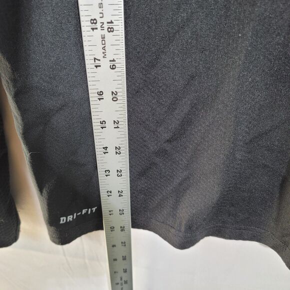 Nike Fordham Rams Black Dri-Fit 1/2 Zip Sweater Mesh Vented Underarms Long Slv M - Picture 9 of 9